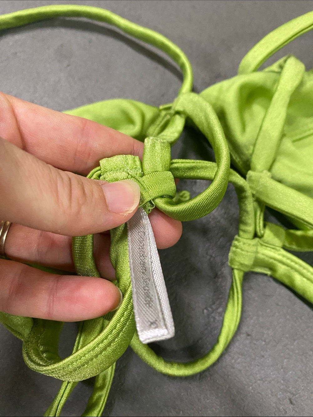 Gooseberry Mint Green Women's Triangle Bikini Set - Picture 6 of 6